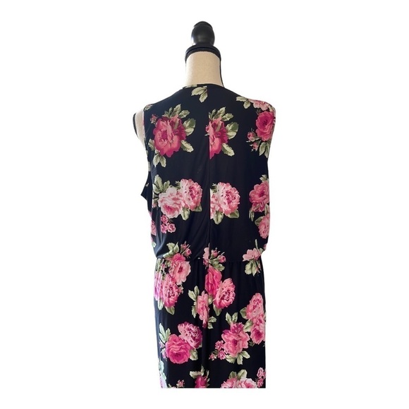 ♥️THREE Pink Hearts♥️Sleeveless Floral maxi dress Size (XXL) - Picture 3 of 11